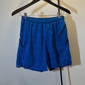 LULULEMON-medium blue shorts 7 inch inseam